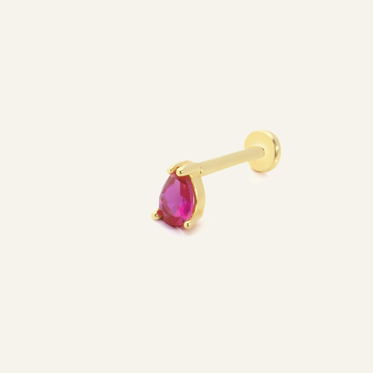 Murenati Red Altın Kulak Piercing