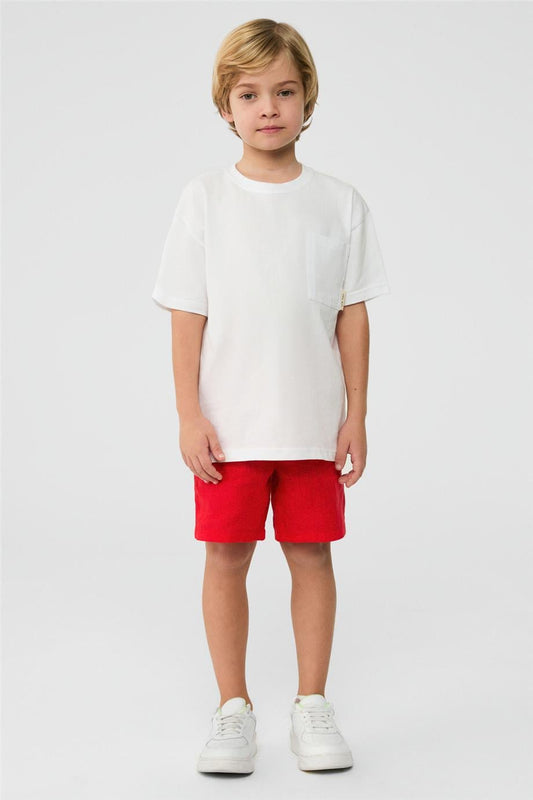 Erkek Çocuk Beyaz Tshirt
