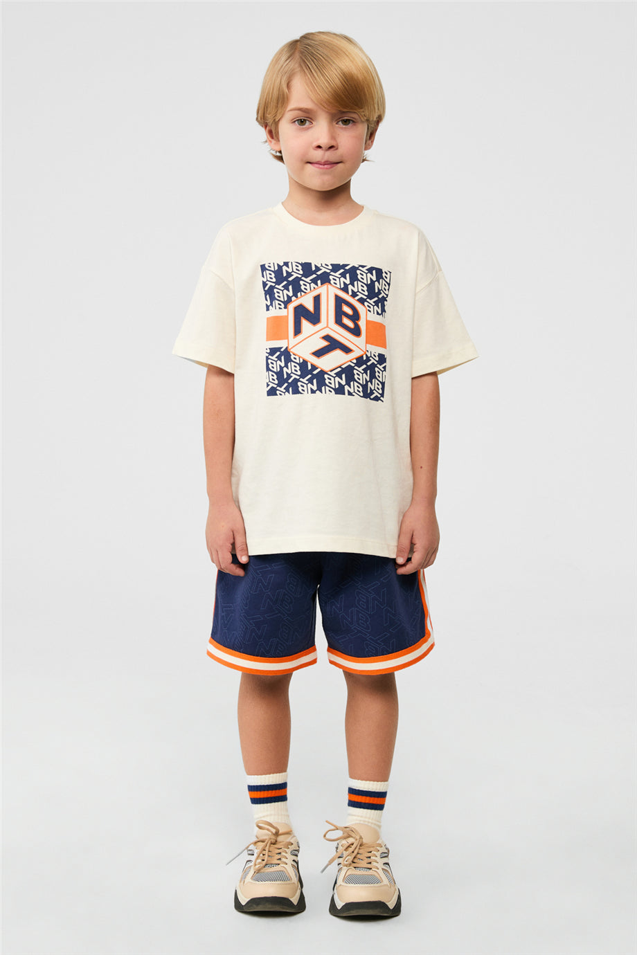 Erkek Çocuk Ekru Tshirt