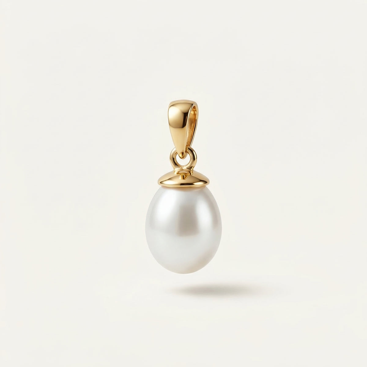 Pearl Drop Sallantılı Inci Altın Kolye Ucu