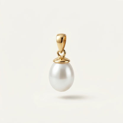 Pearl Drop Sallantılı Inci Altın Kolye Ucu