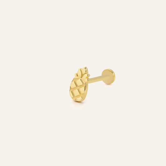 Ananas Altın Kulak Piercing
