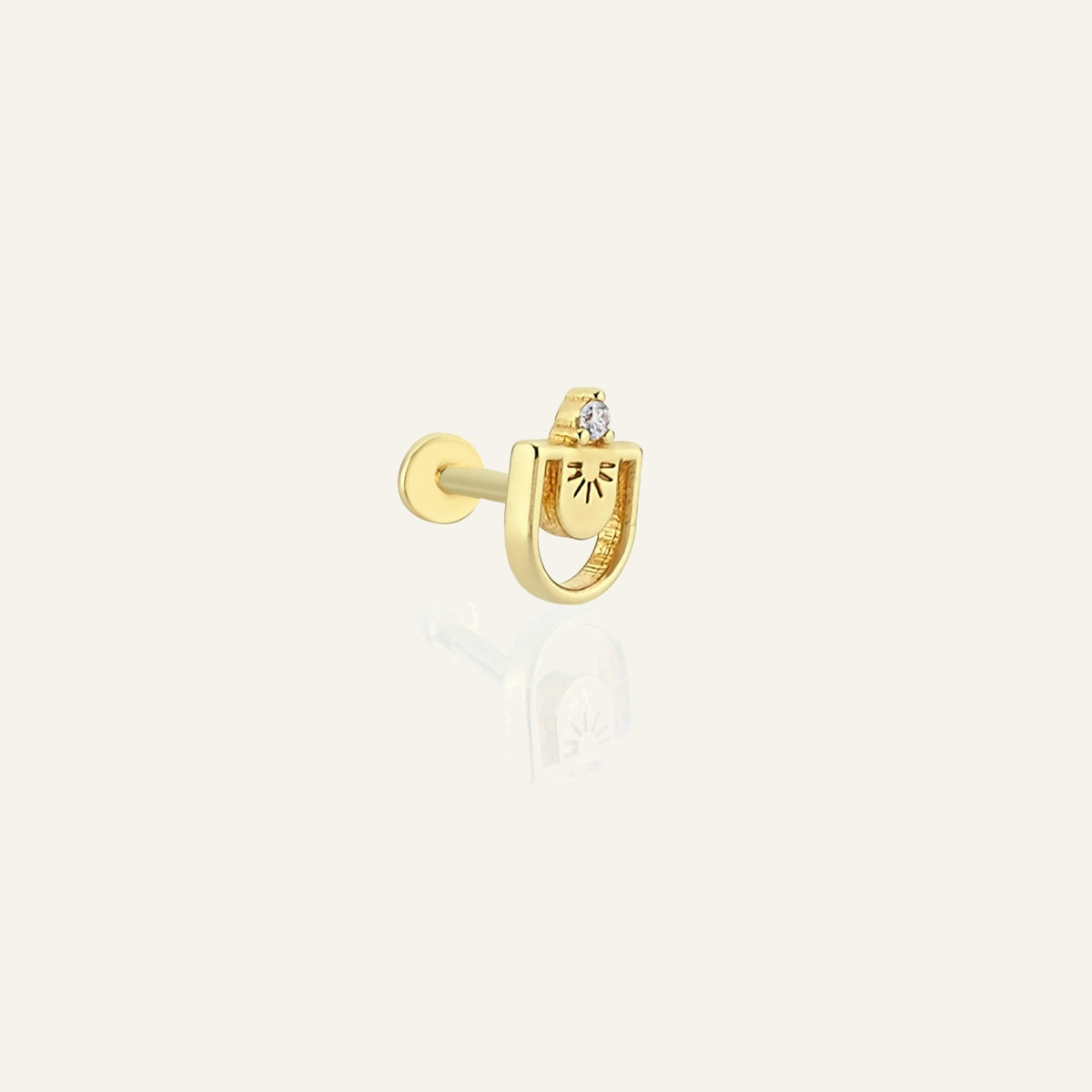 Pelonir Altın Kulak Piercing