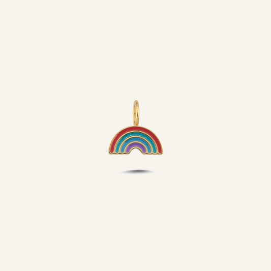 Rainbow Gökkuşağı Figürlü Altın Charm
