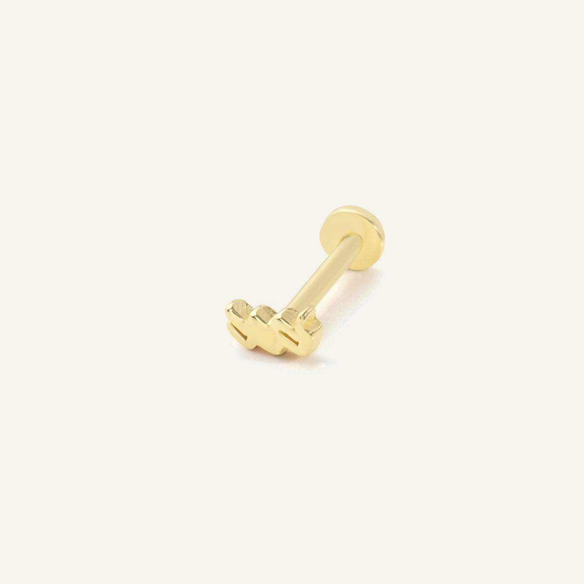 Kova Burç Altın Kulak Piercing