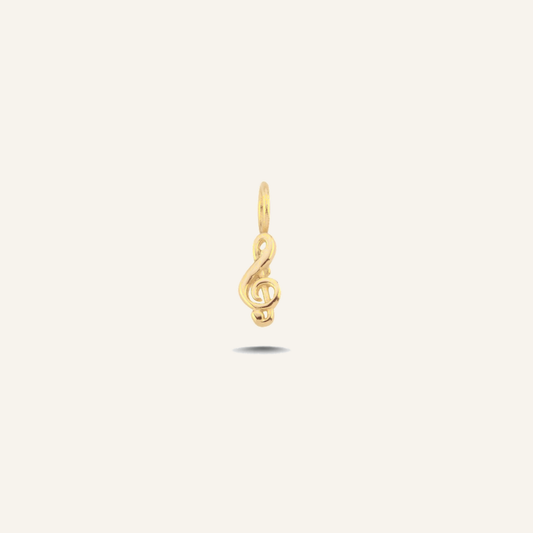 Simple G-clef Altın Charm
