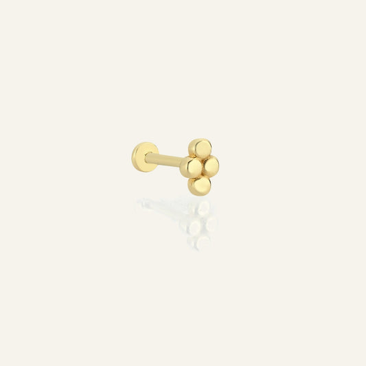 Small Yalrimel Altın Kulak Piercing