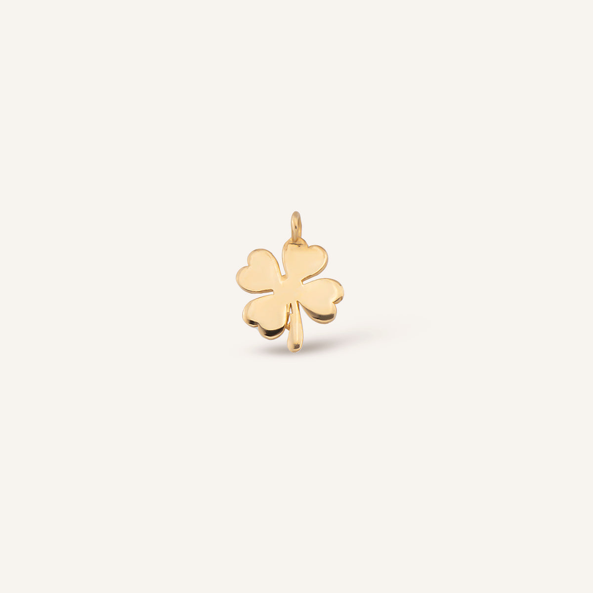 Sweet Clover Yonca Figürlü Altın Charm