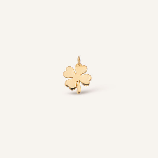Sweet Clover Yonca Figürlü Altın Charm