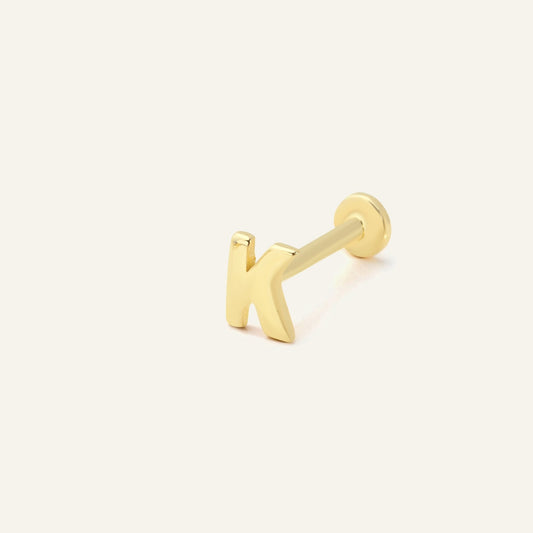 K Harf Altın Kulak Piercing