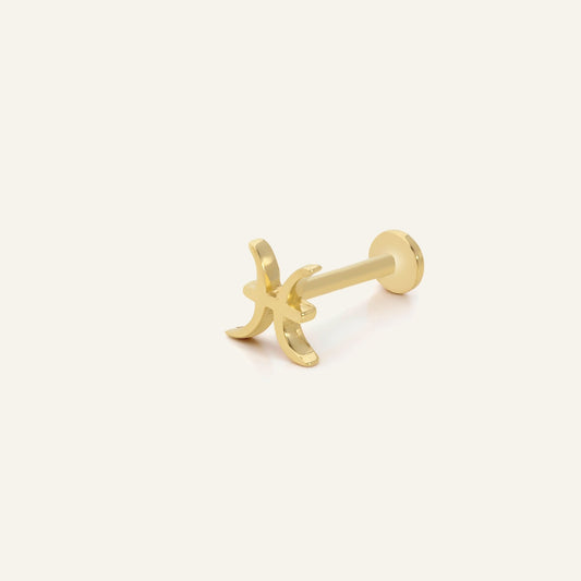 Balık Burç Altın Kulak Piercing