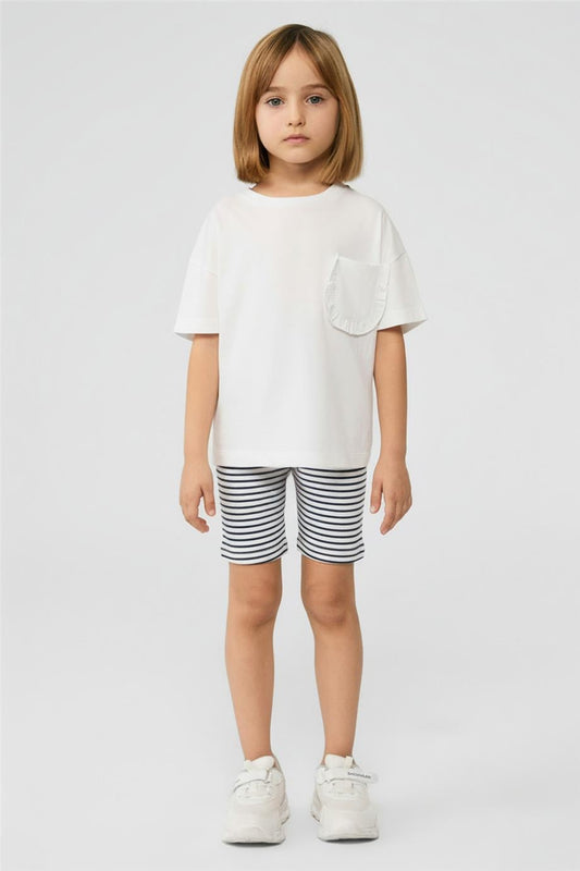 Kız Çocuk Beyaz Tshirt