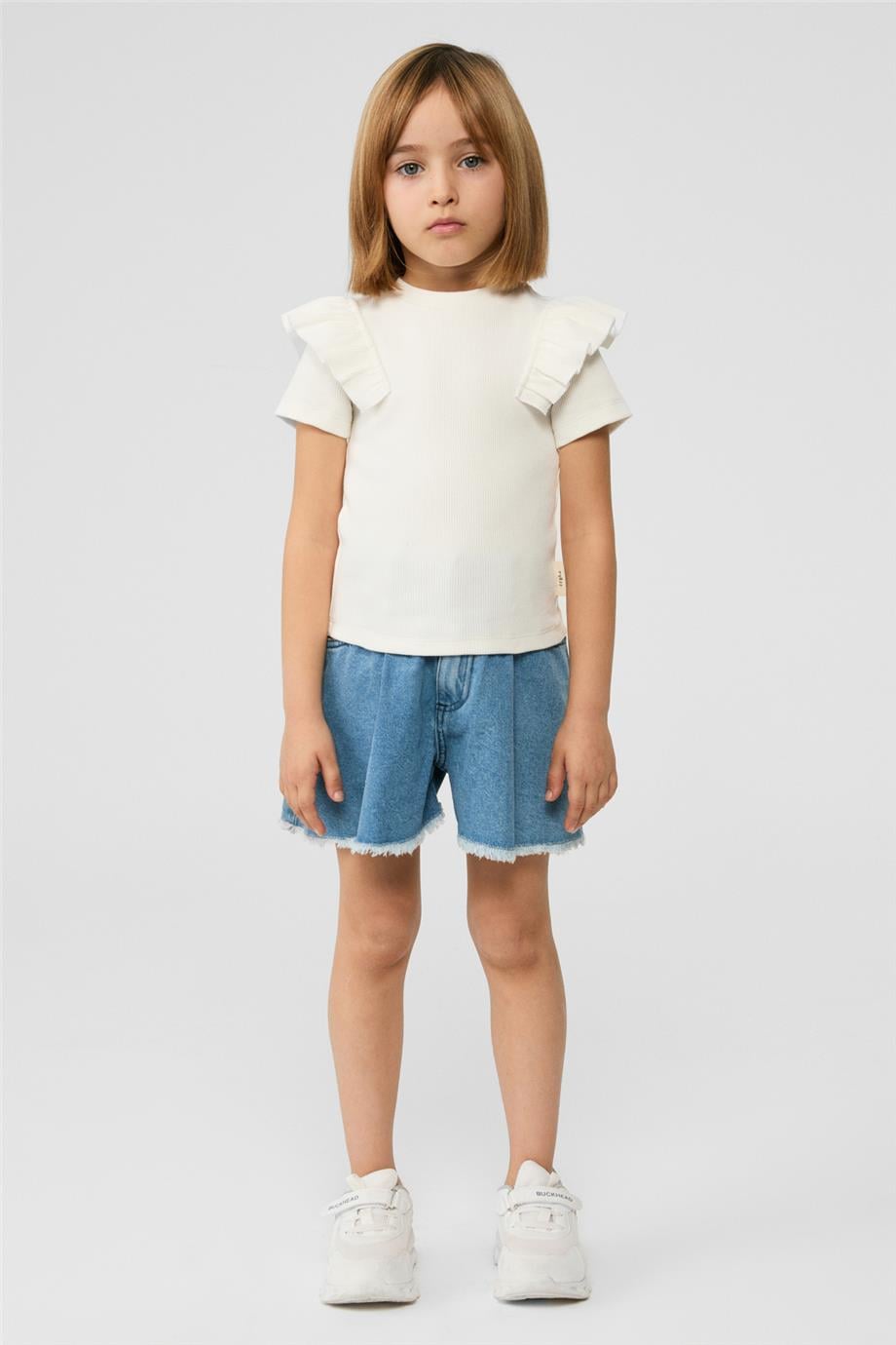 Kız Çocuk Beyaz Tshirt