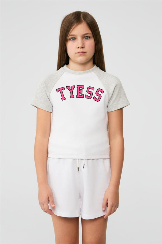 Kız Çocuk Beyaz Tshirt